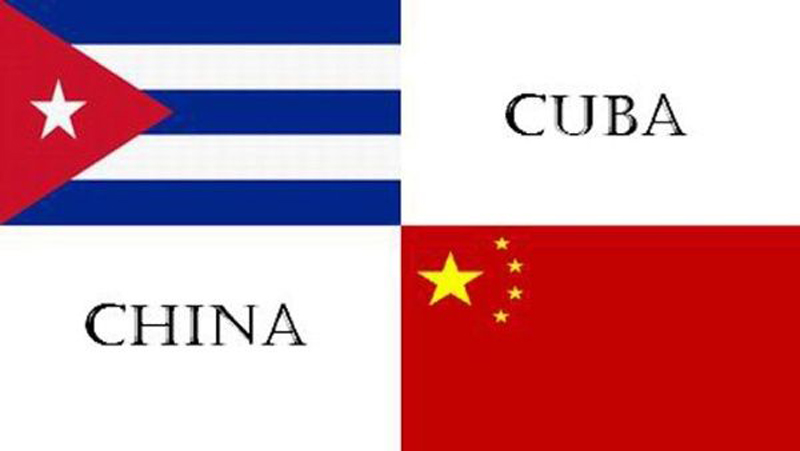 china cuba bandera