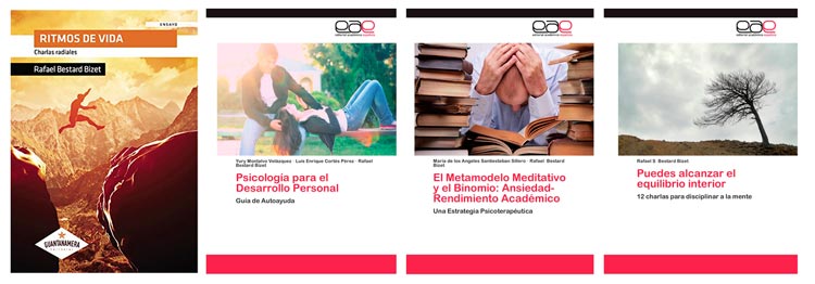 Portadas de los libros del sicólogo Rafael Bestard Bizet Libros Sicologo Rafael Bestard Bizet