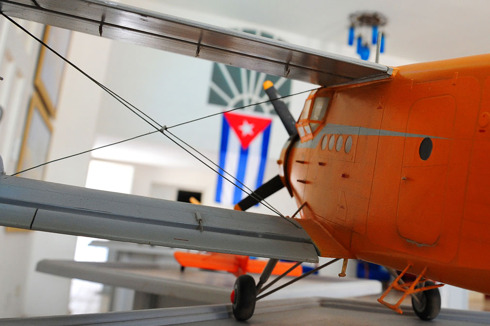 Exposición de aviones en miniatura. Fotos: Carlos Rafael
