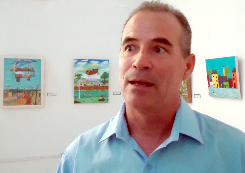 Luís El Estudiante, uno de los creadores del grupo Bayate Arte naif 1