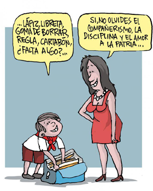 Caricatura curso escolar