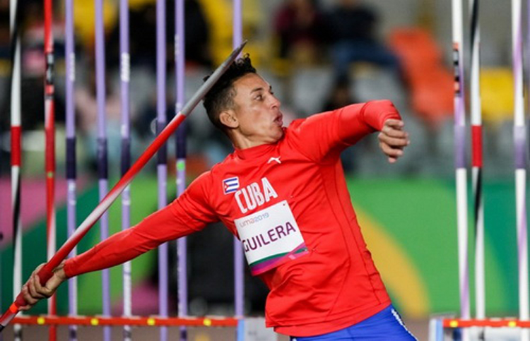Holguin athlete Ulicer Aguilera competing in the Parapan American Games Lima-2019. ulicer aguilera
