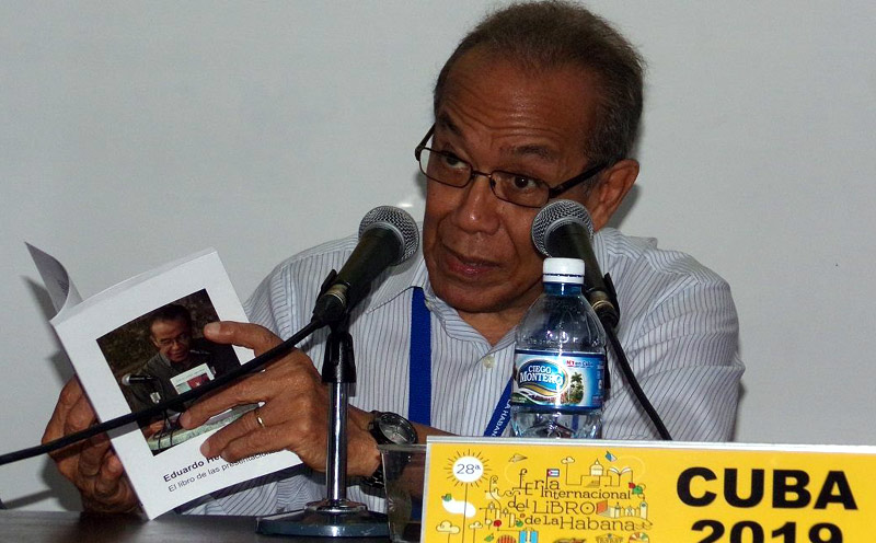 Eduardo Heras, a quien está dedicada la Feria del Libro 2019 / Foto: Canal Caribe feria libro heras 1