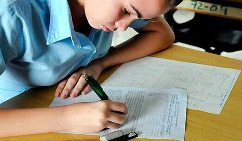 Los resultados en las pruebas de ingreso a la educación superior fueron inferiores a los del pasado año en Holguín. Foto: ACN prueba ingreso 2