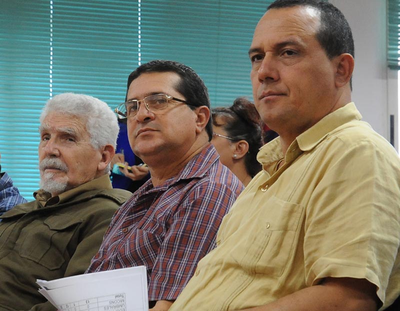 Las máximas autoridades del Gobierno y el Partido en el territorio estuvieron presente en el encuentro. Ramiro valdes moa 3