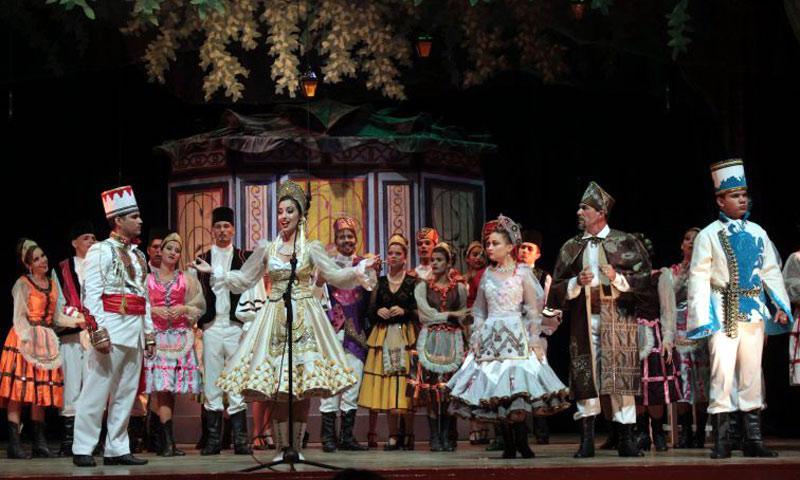 El teatro lírico Rodrigo Prats estrenó la obra La Viuda Alegre. lirico viud 01