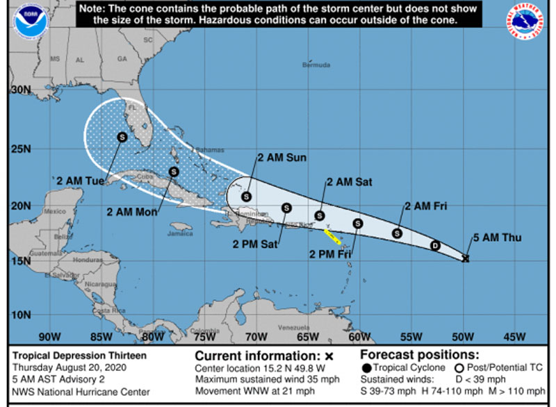 depresion tropical 1