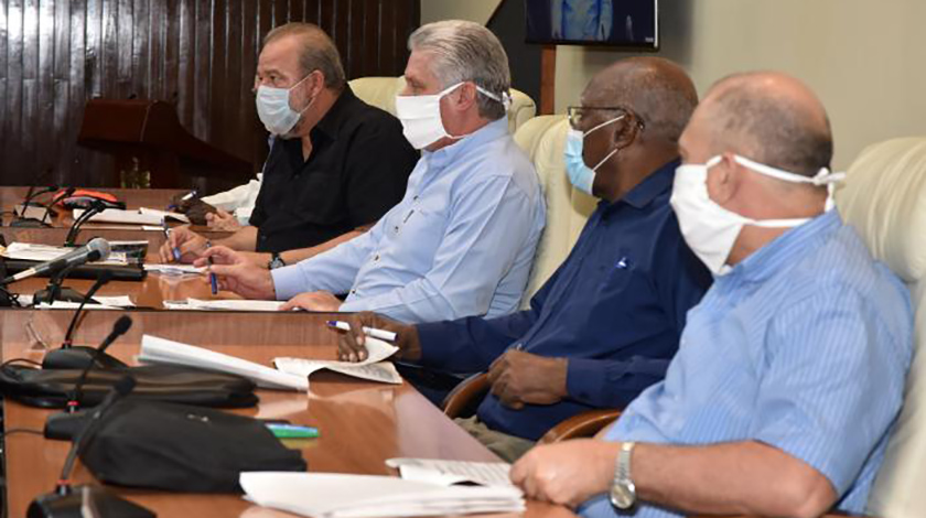 diaz canel reunion covid19