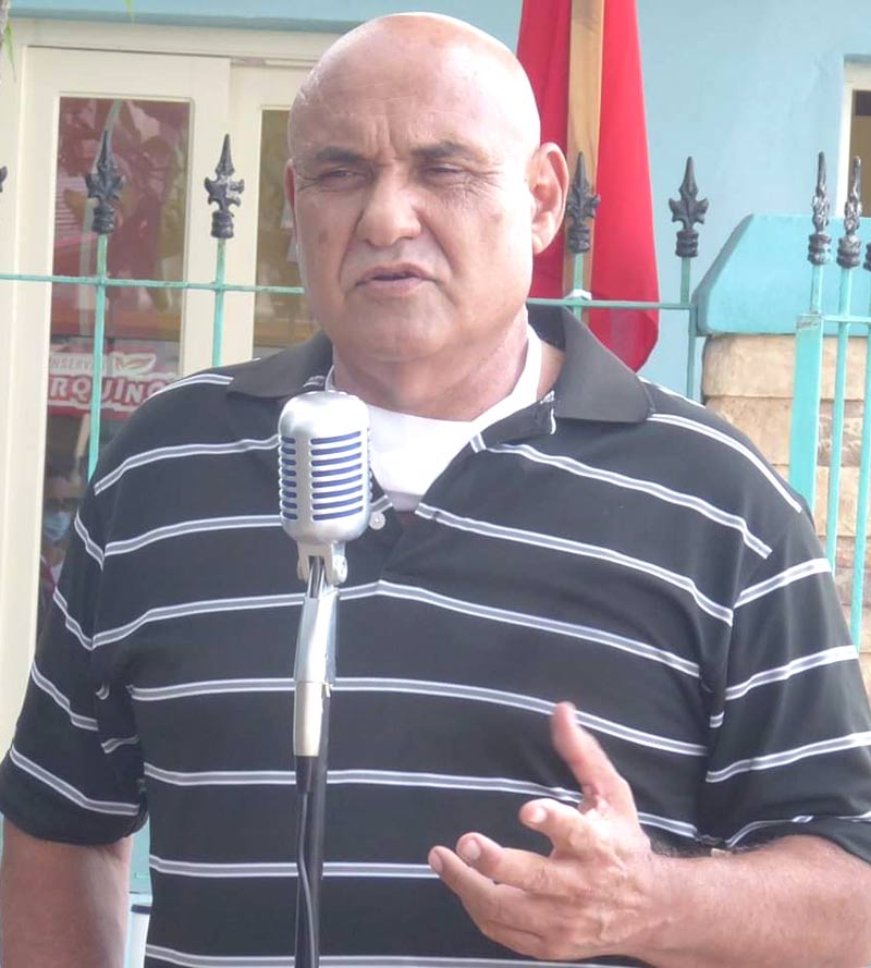 Ramón Rodríguez, director de la Fábrica de Conservas Turquino, durante la inauguración de “La ruta de la conserva" ruta conserva 3