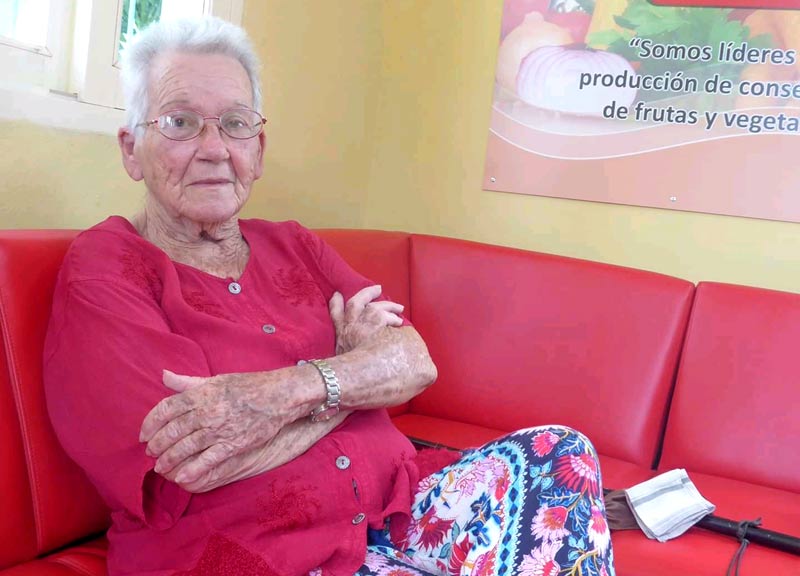 Aurora Pino Fontanela, miembro de la familia fundadora del establecimiento que, rehabilitado, constituye hoy “La ruta de la conserva” ruta conserva 4