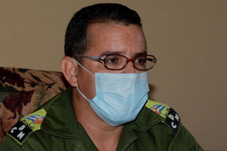 Alexei Mejías Céspedes, presidente del Consejo de Defensa Municipal (CDM). moa covid 3