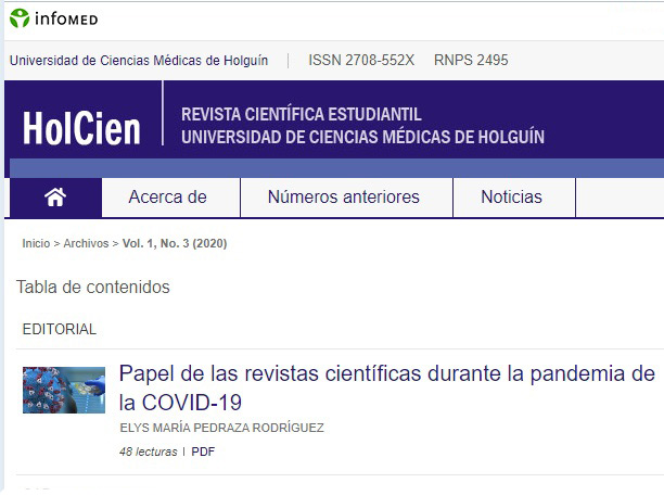 revista científica Holcien
