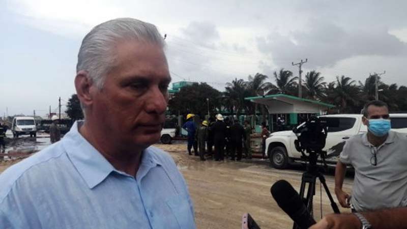 matanzas fuego díaz canel