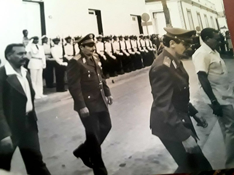 El General de Ejército Raúl Castro Ruz junto al Comandante de la Revolución Juan Almeida Bosque. calixto garcía 6