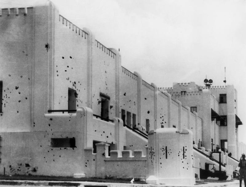 Cuartel Moncada tras el asalto de los revolucionarios. Foto: Archivo Moncada 1