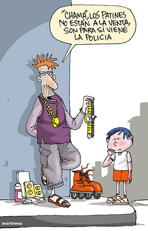 Revendedores caricatura Granma