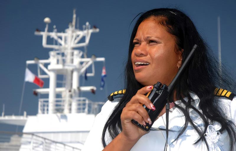 Tamara práctico de barco