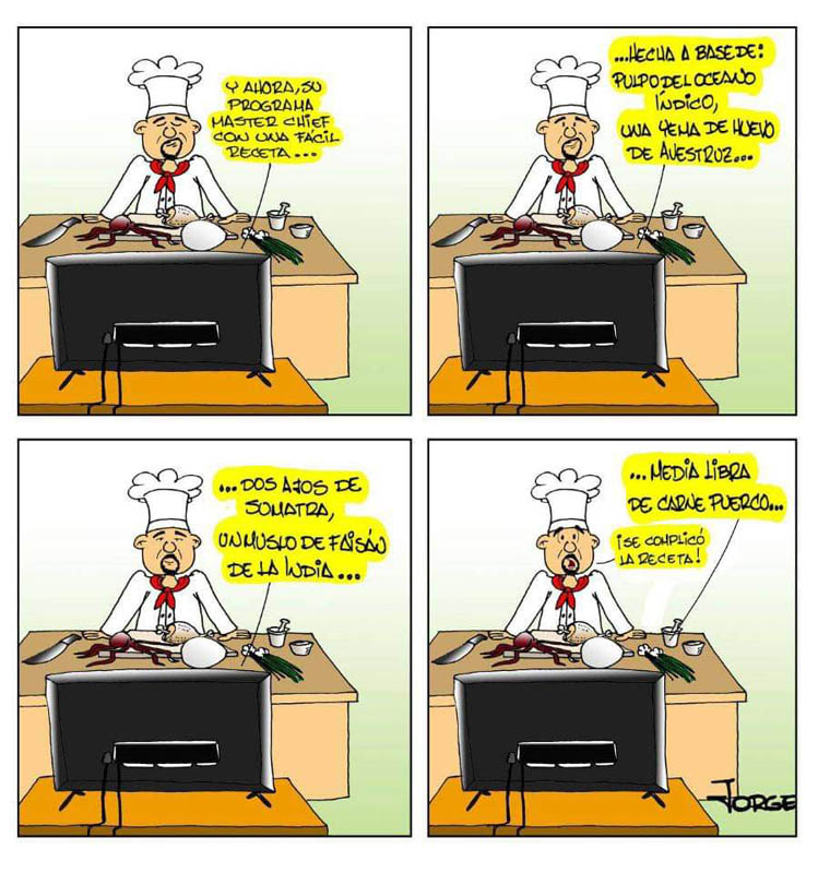 caricatura receta