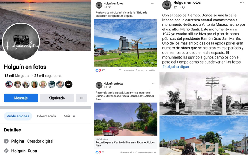 Imágenes de la página Holguín en fotos, en Facebook. WILKER collage 2