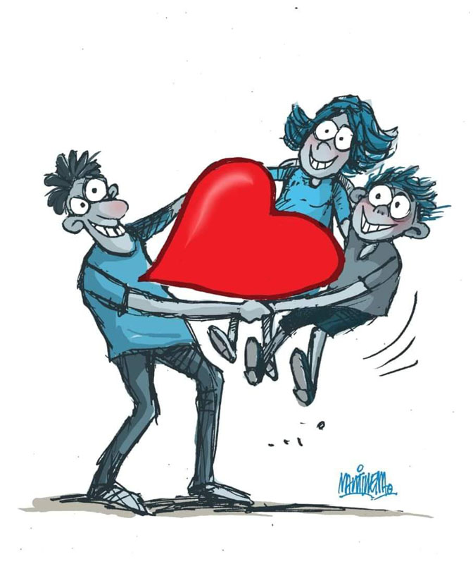 caricatura padres