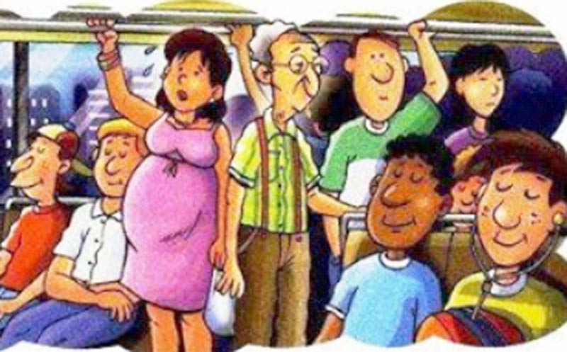 ceder asiento transporte