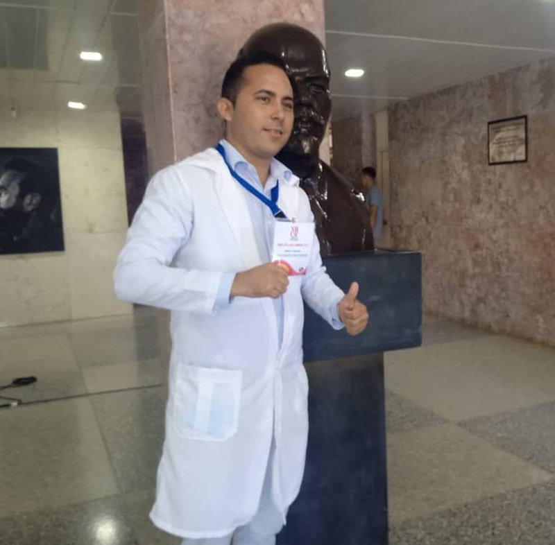 José Leandro Pérez Guerrero. delegado ujc3