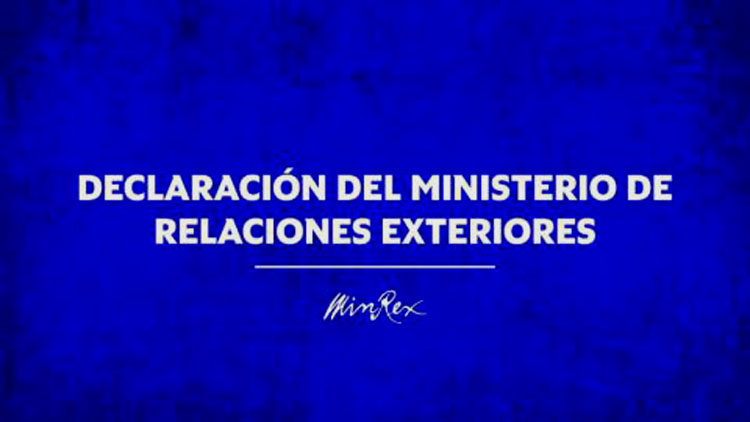 declaración minrex