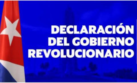 declaracion gobierno revolucionario