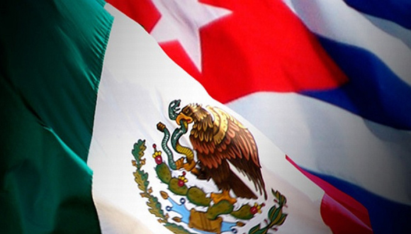 Banderas de México y Cuba
