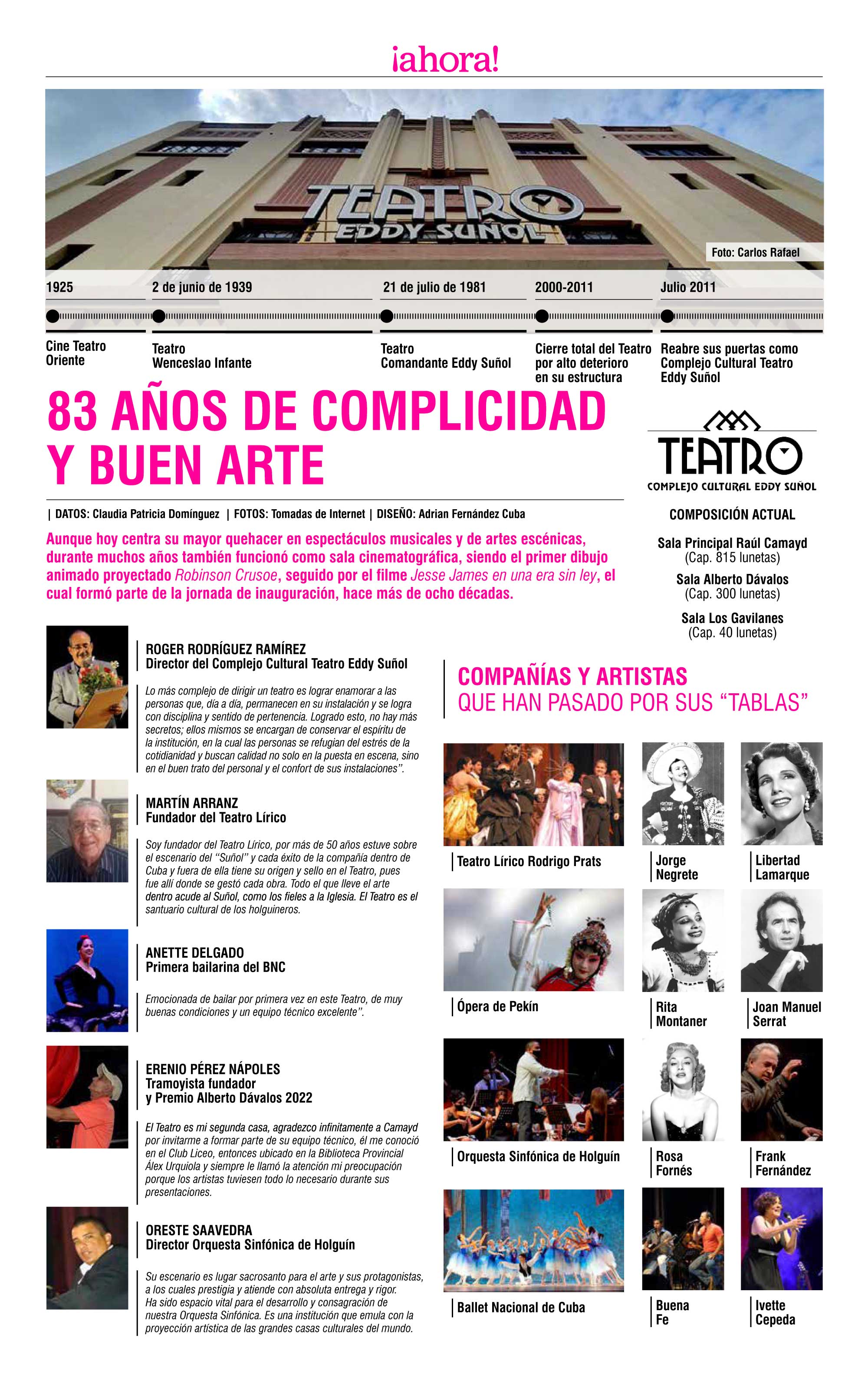 infografia 83 aniversario teatro eddy suñol